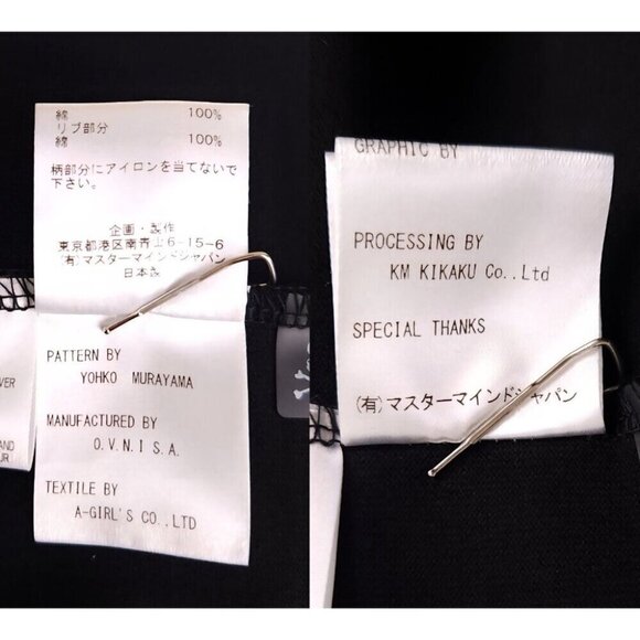 Mastermind Japan Embroidered Logo LS Baseball T-Shirt M Men Black Skull NWT $695 - Picture 12 of 15